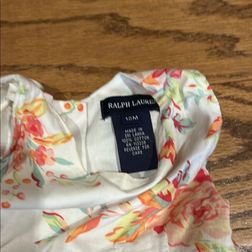Ralph Lauren Floral Dress with Bloomers - White and Multicolor - Picture 2 of 3